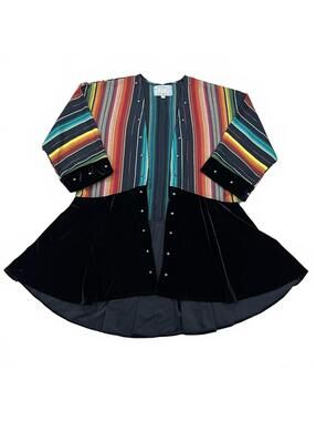 Silverado Jessica Southwestern Velvet Cardigan Blazer Size Medium